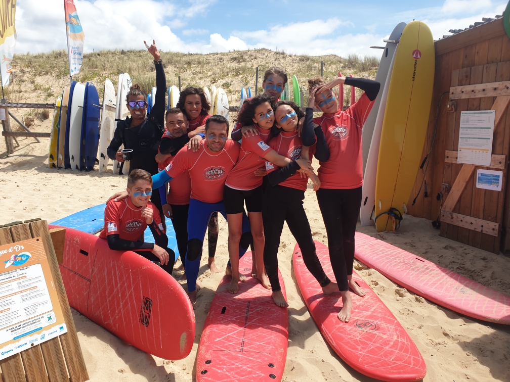 élèves surfeur authentique école de surf
